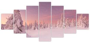 Obraz - Stromy pod sněhovou přikrývkou (210x100 cm)
