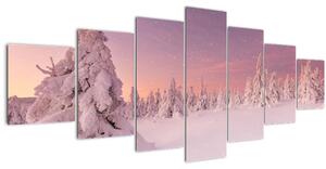 Obraz - Stromy pod sněhovou přikrývkou (210x100 cm)