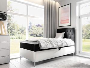 Kontinentální postel Junior Gerdise 1, Strana: pravá, Rozměr postele: 80x200, Barva:: ekokoža Soft 017 (biała) + Fresh 17 5903211201813