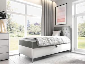 Kontinentální postel Junior Gerdise 1, Strana: pravá, Rozměr postele: 90x200, Barva:: ekokoža Soft 017 (biała) + Fresh 14 5903211201905
