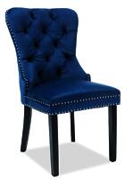 Signal Jídelní židle AUGUST VELVET Barva: Modrá
