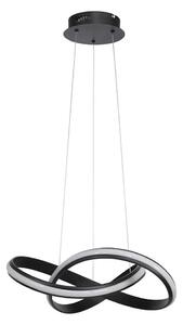 LED Stmívatelný lustr na lanku SALO LED/28W/230V 3000K černá