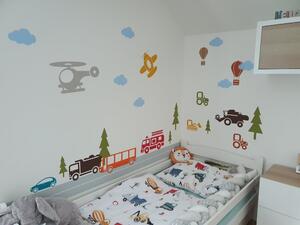 Pieris design Silnice - samolepící bordura na zeď bílá
