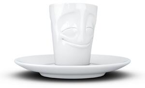 Šťastný šálek a podšálek na presso 80 ml, 58products (bílý porcelán)