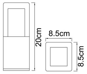 Globo 34575 - LED Venkovní lampa DALIA LED/12W/230V IP44