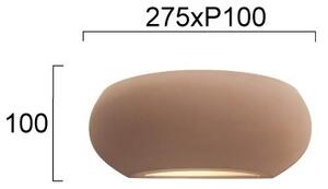 Nástěnné svítidlo ANITA 1xE27/20W/230V hnědá