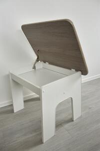Vingo Dětský otevírací stolek s přihrádkou v dubovém odstínu