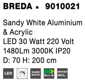 LED lustr Breda 70 bílé