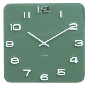 Nástěnné hodiny Vintage 35 cm Karlsson * (Barva - zelená)