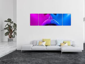 Obraz barevných rtů (170x50 cm)