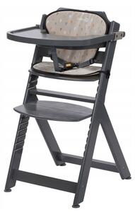 Dřevěná rostoucí jídelní židle pro děti Timba Safety 1st + vložka Barva: šedá