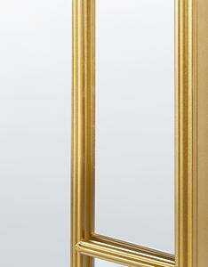 Kovové nástěnné zrcadlo 60 x 170 cm zlaté CROSSES