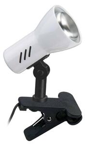 Briloner 2794/016P - Lampa s klipem 1xE14/40W/230V černá/bílá