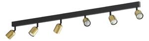 LED RGBW Stmívatelné bodové svítidlo TOP 6xGU10/6,5W/230V 2700-6500K zlatá/černá