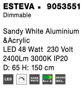 LED lustr Esteva 65 bílé