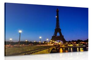 Obraz Eiffelova věž v noci Varianta: 90x60