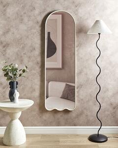 Kovové nástěnné zrcadlo 45 x 145 cm bílé BUSSY