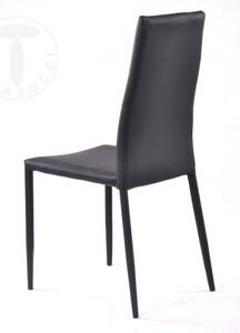 Židle SALLY BLACK TOMASUCCI (barva - černá syntetická kůže)