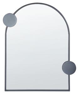Kovové nástěnné zrcadlo 69 x 80 cm černé AULON