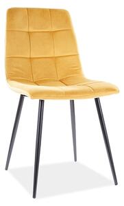 Jídelní židle Mila Velvet Barva: Žlutá