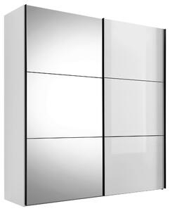 SKŘÍŇ S POSOUVACÍMI DVEŘMI, bílá, 167/222/68 cm Moderano - Šatní skříně