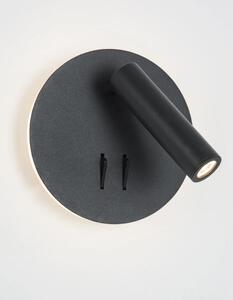 Moderní nástěnné svítidlo Penor černé