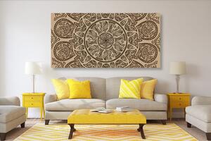 Obraz Mandala s abstraktním přírodním vzorem Varianta: 100x50