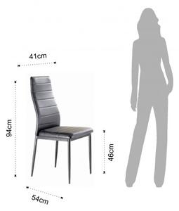 Židle CAMARO GREY TOMASUCCI (barva - šedá syntetická kůže)