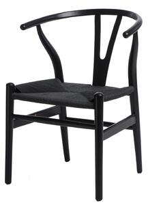 ArtD Jídelní židle Wicker Color inspirovaná Wishbone Barva: Přírodní dřevo