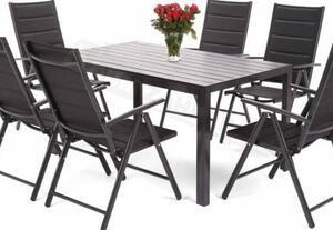 Home & Garden Zahradní nábytek Ibiza Alu Black / Black 6+1