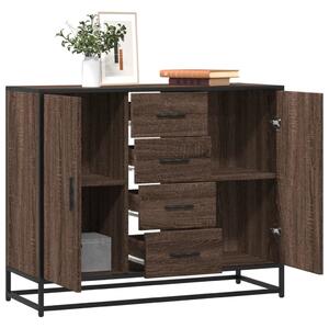 Příborník hnědý dub 92 x 35 x 76 cm kompozitní dřevo 3300829