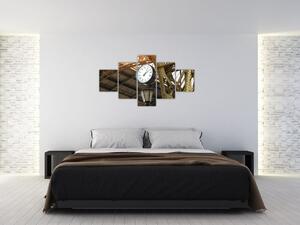Obraz - Nádražní hodiny (125x70 cm)