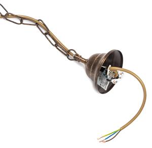 ONLI - Lustr na řetězu TERESA 5xE14/6W/230V bronzová