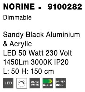 LED lustr Norine 50 černé