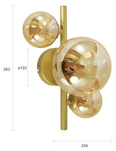 Brilagi - LED Nástěnné svítidlo MILLA 3xG9/3W/230V zlatá