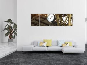 Obraz - Nádražní hodiny (170x50 cm)