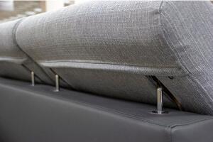 Rohová sedačka rozkládací Matrix pravý roh ÚP šedá
