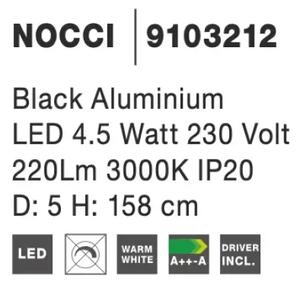 LED lustr Nocci 5 černé