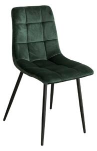 Jídelní židle BERGEN zelený samet (Jídelní židle)