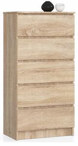 Komoda Akord 60 x 40 x 121 cm dub sonoma matný