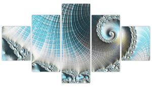 Obraz texturované spirály (125x70 cm)