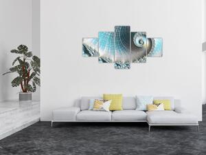 Obraz texturované spirály (125x70 cm)