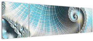 Obraz texturované spirály (170x50 cm)