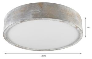 Brilagi - Stropní svítidlo PINO 2xE27/15W/230V borovice/stříbrná pr. 37,5 cm