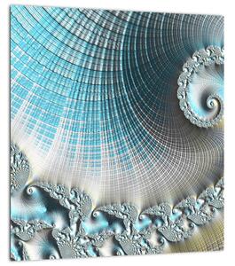 Obraz texturované spirály (30x30 cm)