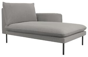 -25 % Dny MOMENTI– Cosmopolitan Design Šedá bouclé lenoška Vienna 170 cm, pravá