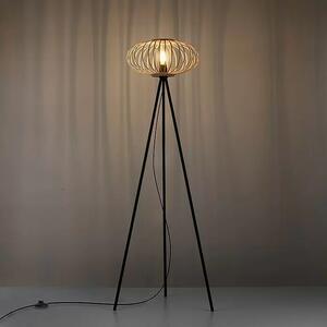 Stojací lampa Just Light Racoon / 40 W / 150 cm / černá
