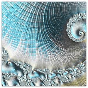 Obraz texturované spirály (30x30 cm)