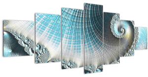 Obraz texturované spirály (210x100 cm)