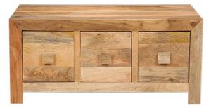 Konferenční stolek Hina se šuplíky 90x40x60 z mangového dřeva